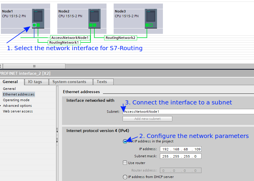 S7 Routing Configuration Example