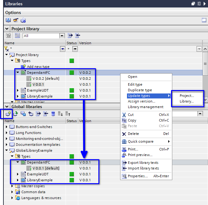 UpdateGlobalLibraries
